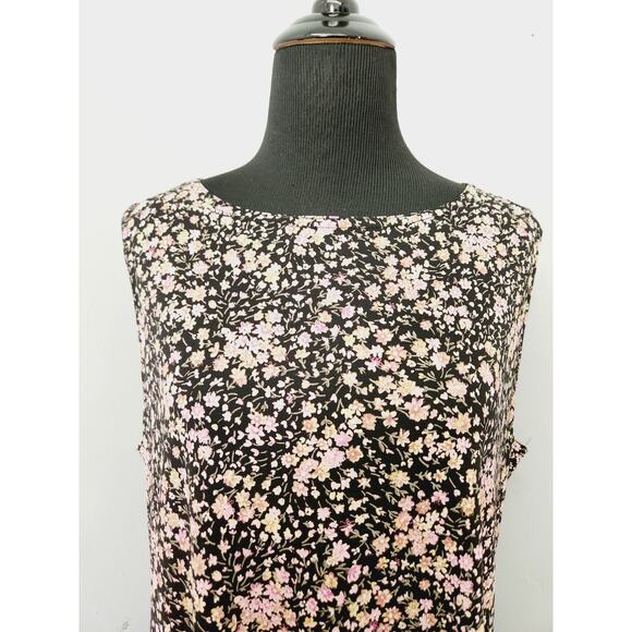 G. Dresse Great American Sportswear Ditsy Floral Sleeveless Dress Size Large - Picture 3 of 11